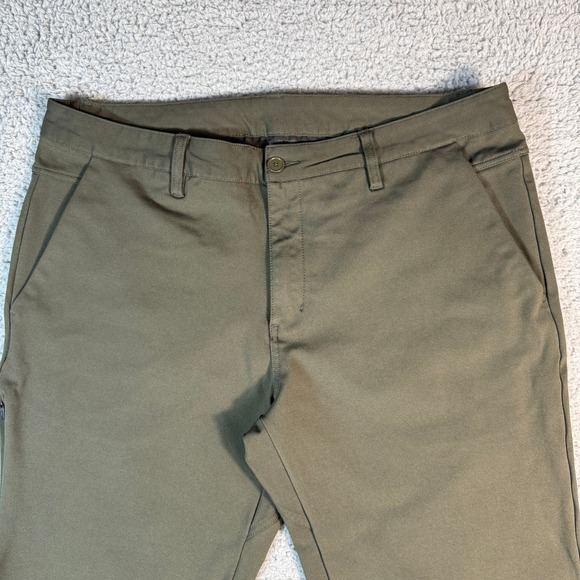 BYLT Premium Basics Everyday Pant 2.0 Mens 2XL 37x30 Green Slim Fit Stretch - Picture 3 of 12
